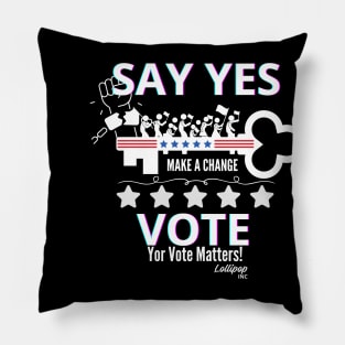 Say YES - Vote: The Original Social Media Pillow