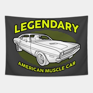 Legendary American Muscle Car Tapestry