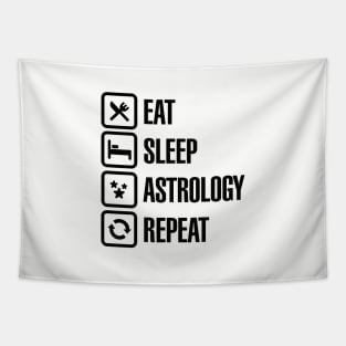 Eat sleep astrology repeat zodiac horoscope Tapestry