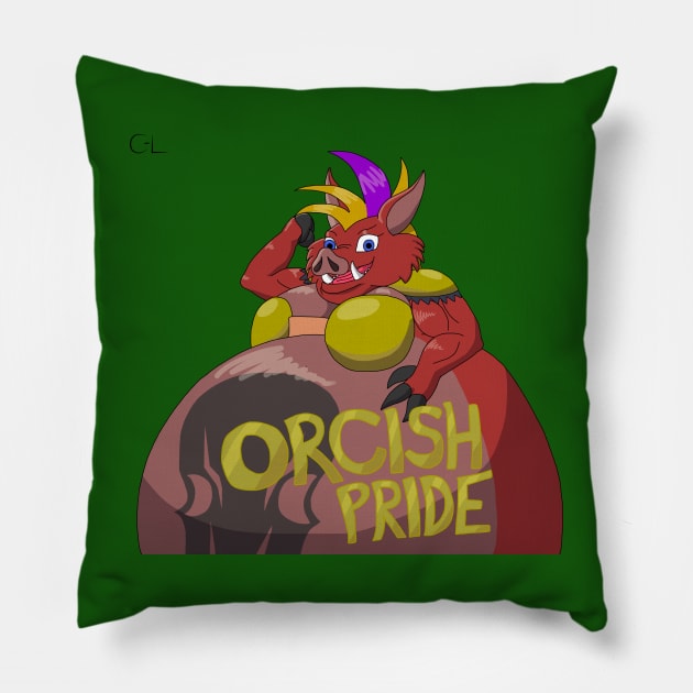 Orcish Pride Pillow by Cyborg-Lucario