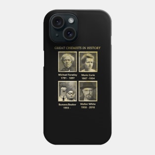 Vintage Great Chemists In History Phone Case