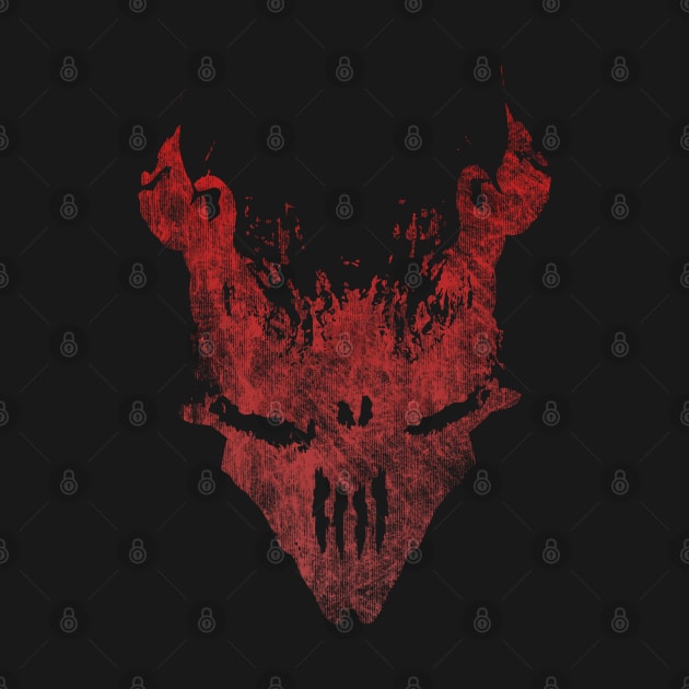 Demon Skull Abstraction by Scailaret