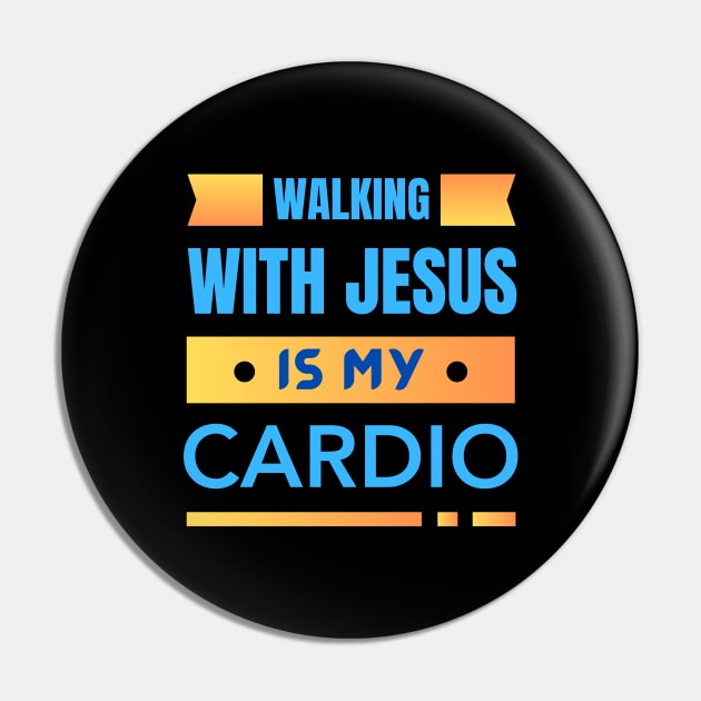 Walking With Jesus is My Cardio | Funny Christian Workout Pin by All Things Gospel