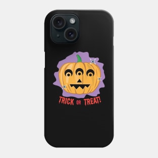 3-eyed Spooky Halloween Pumpkin - Trick or Treat Phone Case