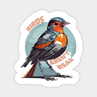 Birds Aren't Real Robin Bot Magnet