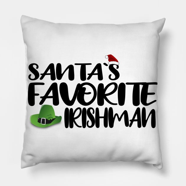 Santas Favorite Irishman Pillow by S-Log