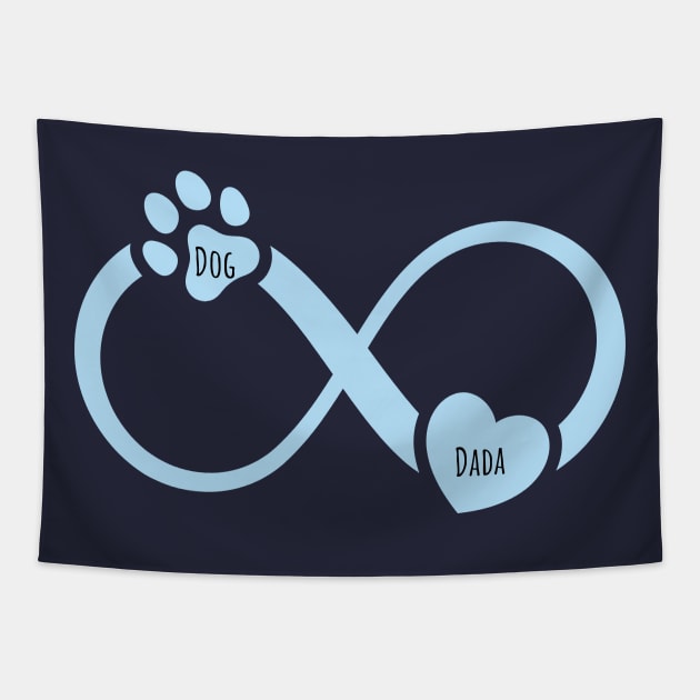 Pet lover Dog dad, father's day gift Tapestry by Mia