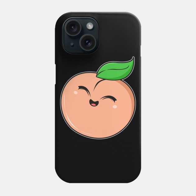 Cute Peach Phone Case by Imutobi