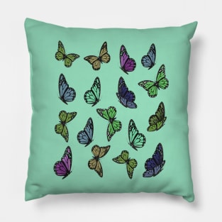 Colorful and Cute Butterfly Pattern 2 Pillow