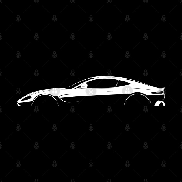 Aston Martin Vantage (2018) Silhouette by Car-Silhouettes