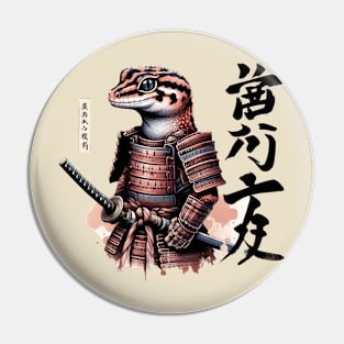 Gecko Samurai Pin