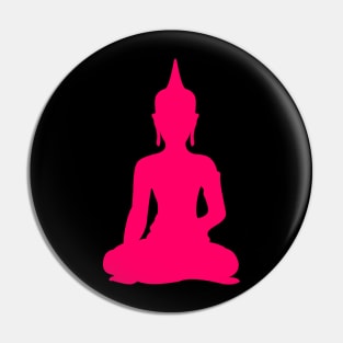 Pink Neon Buddha Pin