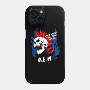 rem ll music speaks Phone Case