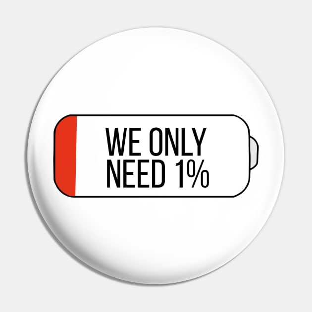 We only need 1% Pin by DiegoCarvalho