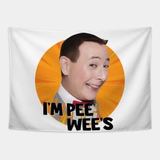 Pee-Wee's Beautiful Orange Background Tapestry