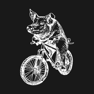 SEEMBO Pig Cycling Bicycle Hog Cyclist Bicycling Bike Biking T-Shirt