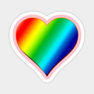 Rainbow Heart Magnet