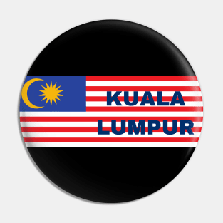 Kuala Lumpur City in Malaysian Flag Pin