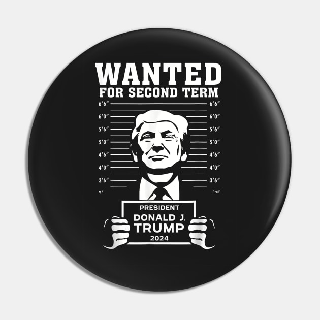 Trump Mugshot, POTUS Mug Shot, Save America, Trump 2024, Trump 45/47, America First, Funny Trump MAGA Gift Pin by Hoahip