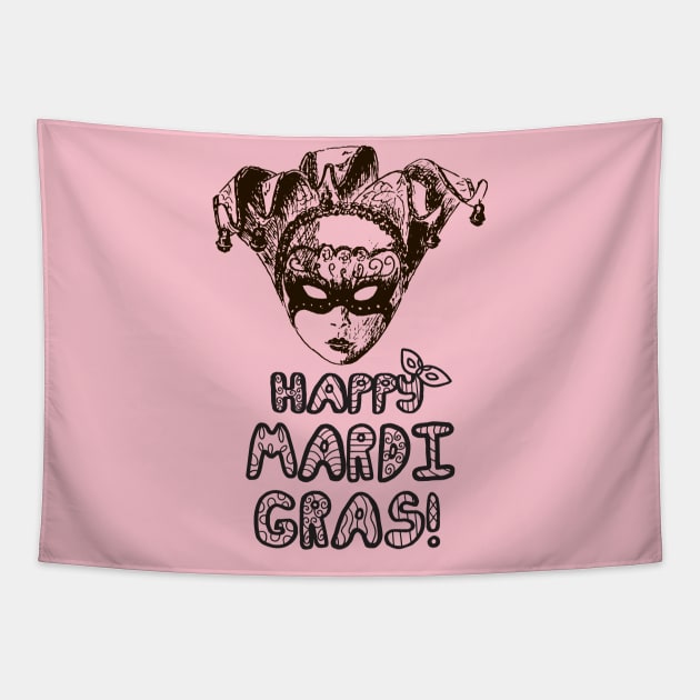 HAPPY MARDI GRAS Tapestry by Dot68Dreamz