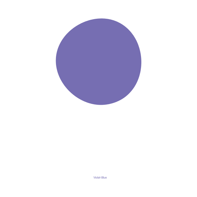 Circular - Crayola Violet Blue by Eugene and Jonnie Tee's