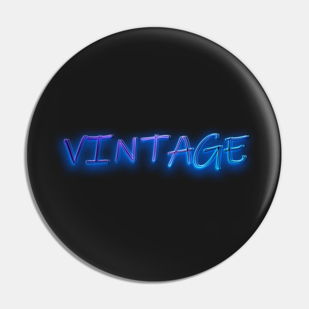 Vintage Text Pin by Mihadom