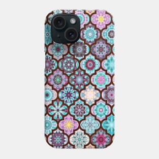 Moroccan Tile Pattern Teal Phone Case