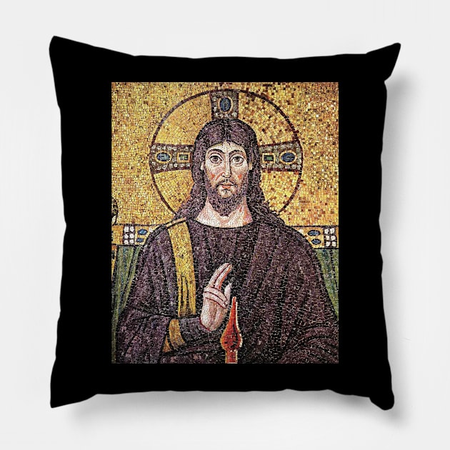 Jesus Christ Mozaic Pillow by Embrace Masculinity