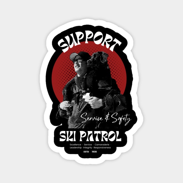 Support Ski Patrol Magnet by Campa Company