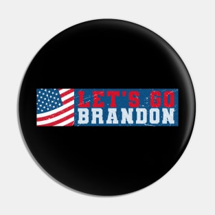 lets go brandon - simple USA flag Pin