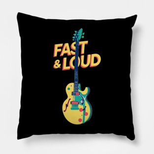 Fast and Loud Guitar Pillow