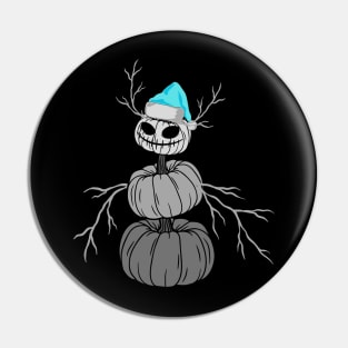 All Hallows Eve Haunted Snowman Pin