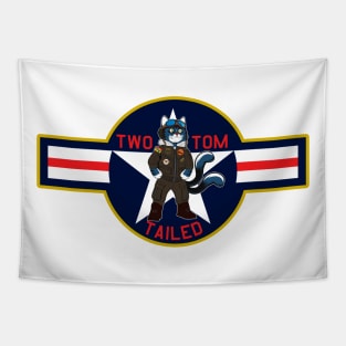 Two Tailed Tom - - Pilot - - Yellow Border Tapestry