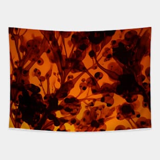 Dark Amber and Orange Tortoiseshell Resin Tapestry