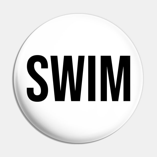 Swim Pin by TotallyTubularTees