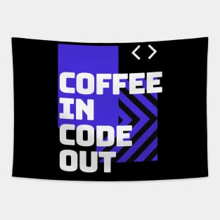 Coffee in/Code out Tapestry