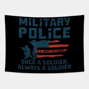 Military Police US Army Veteran Soldier Tapestry