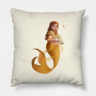 Yellow Mermaid Pillow