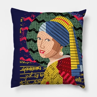 Girl with a Pearl Earring Pillow