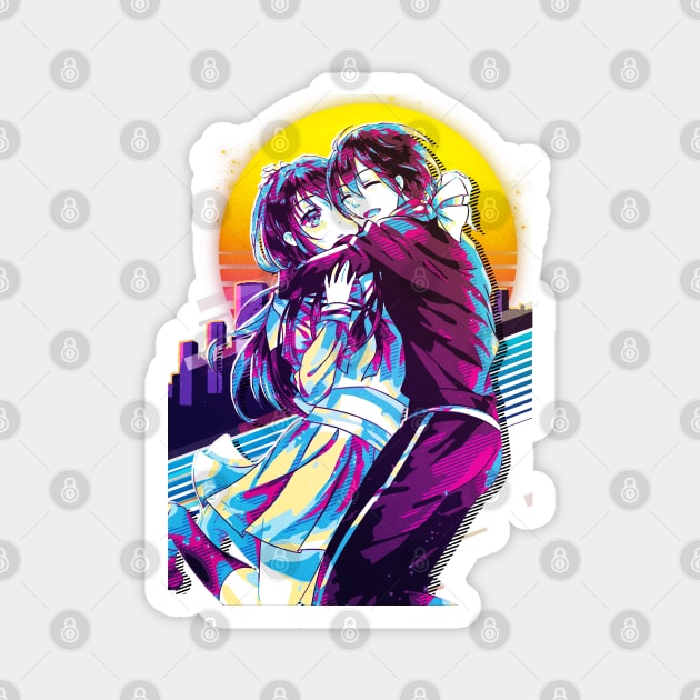 Noragami - Hiyori and Yato Magnet by 80sRetro