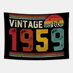 Vintage 1959 Birthday Gift Retro Style Tapestry