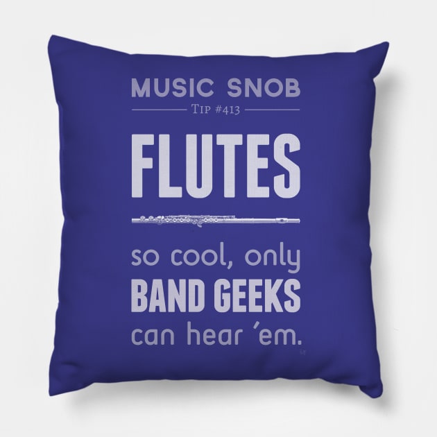 Flutes Pillow by ElizabethOwens