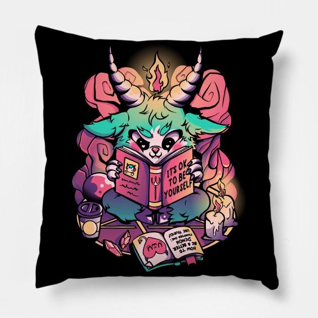 It's Ok to Be Yourself Pillow by studioyumie