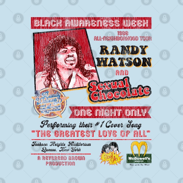 Randy Watson Sexual Chocolate Concert 88' Tour Poster Lts by Alema Art