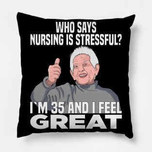 Nursing Staff Care For The Elderly Pillow