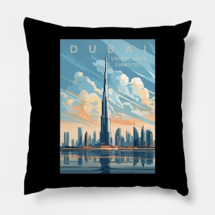 Dubai, UAE, Burj Khalifa, Travel Print Wall Art, Home Décor, Gift Art Pillow