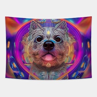 Dharma Dog (17) - Trippy Psychedelic Doggo Tapestry