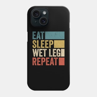 Funny Eat Sleep Wet Name Repeat Retro Vintage Phone Case