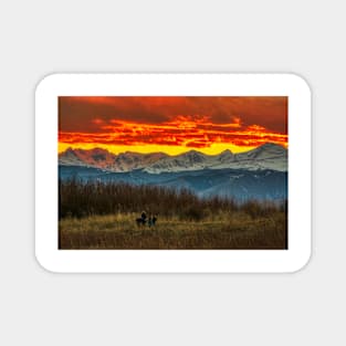 Indian Peaks Sunset Magnet