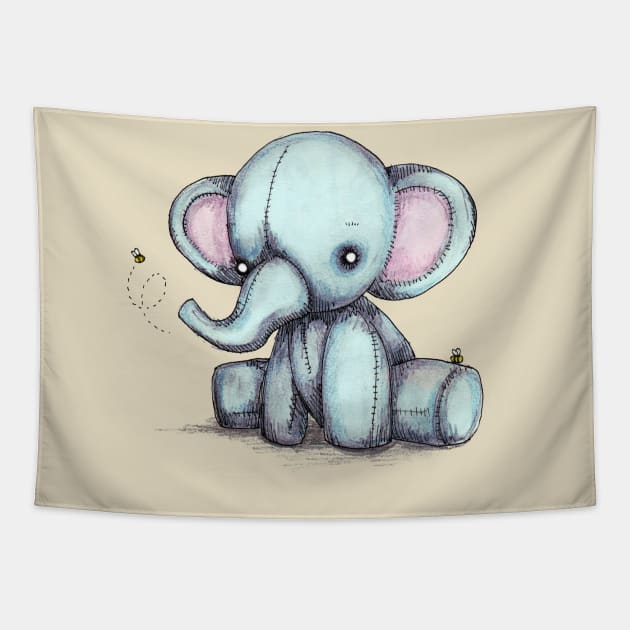 Plushie Elephant Tapestry by LVBart